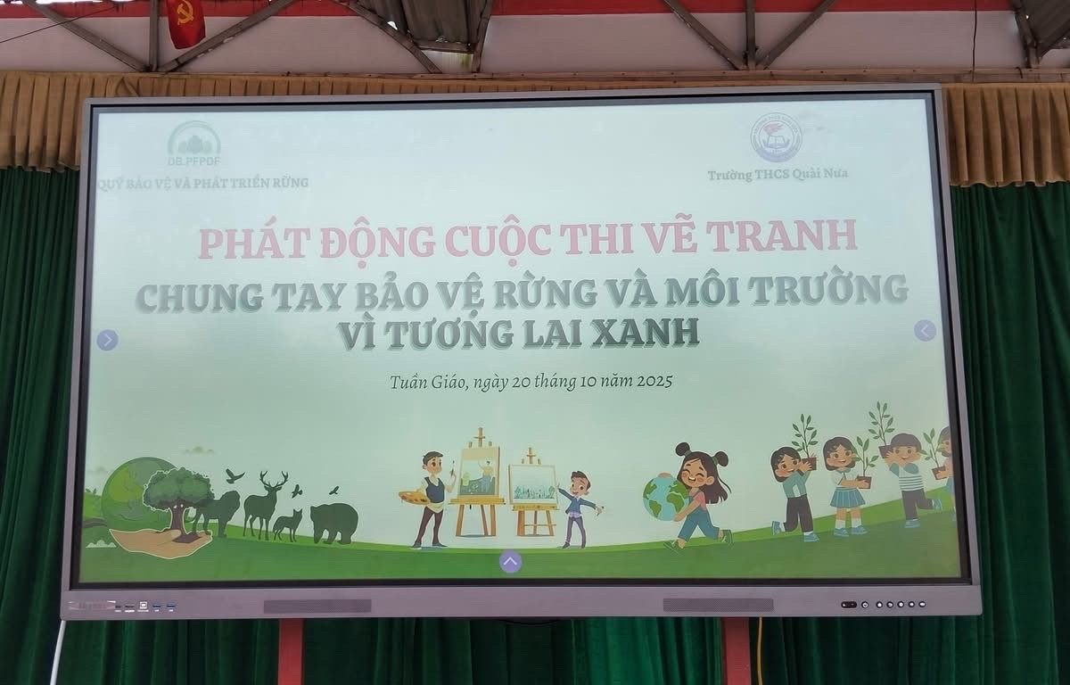 CUỘC THI VẼ TRANH "BẢO VỆ RỪNG VÀ MÔI TRƯỜNG VÌ TƯƠNG LAI XANH"